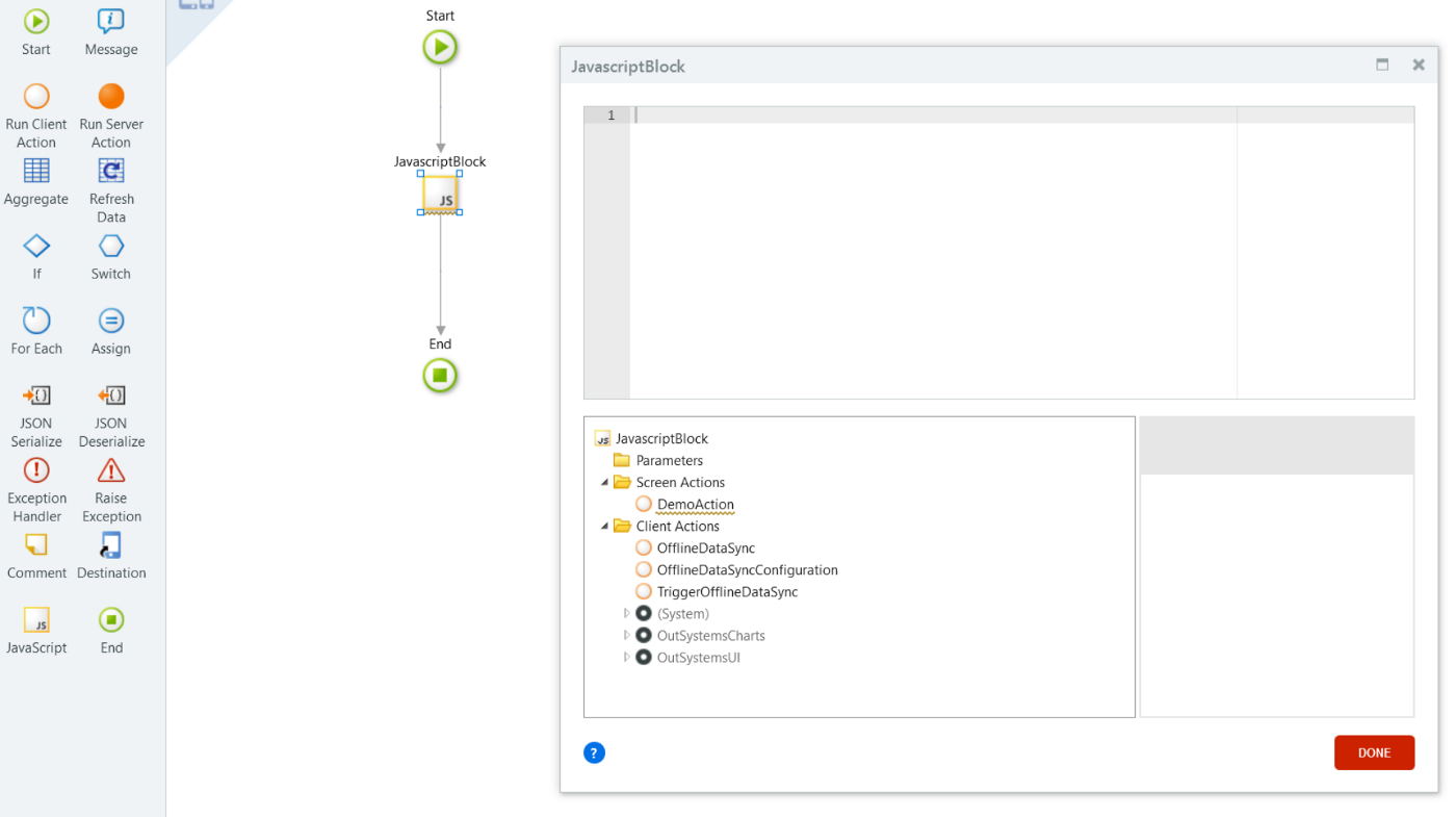 OutSystems JavaScript