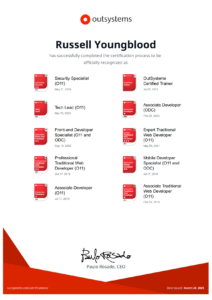 OutSystems Certification Journey