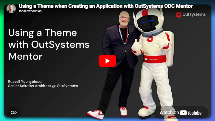 Using a Theme with OutSystems Mentor
